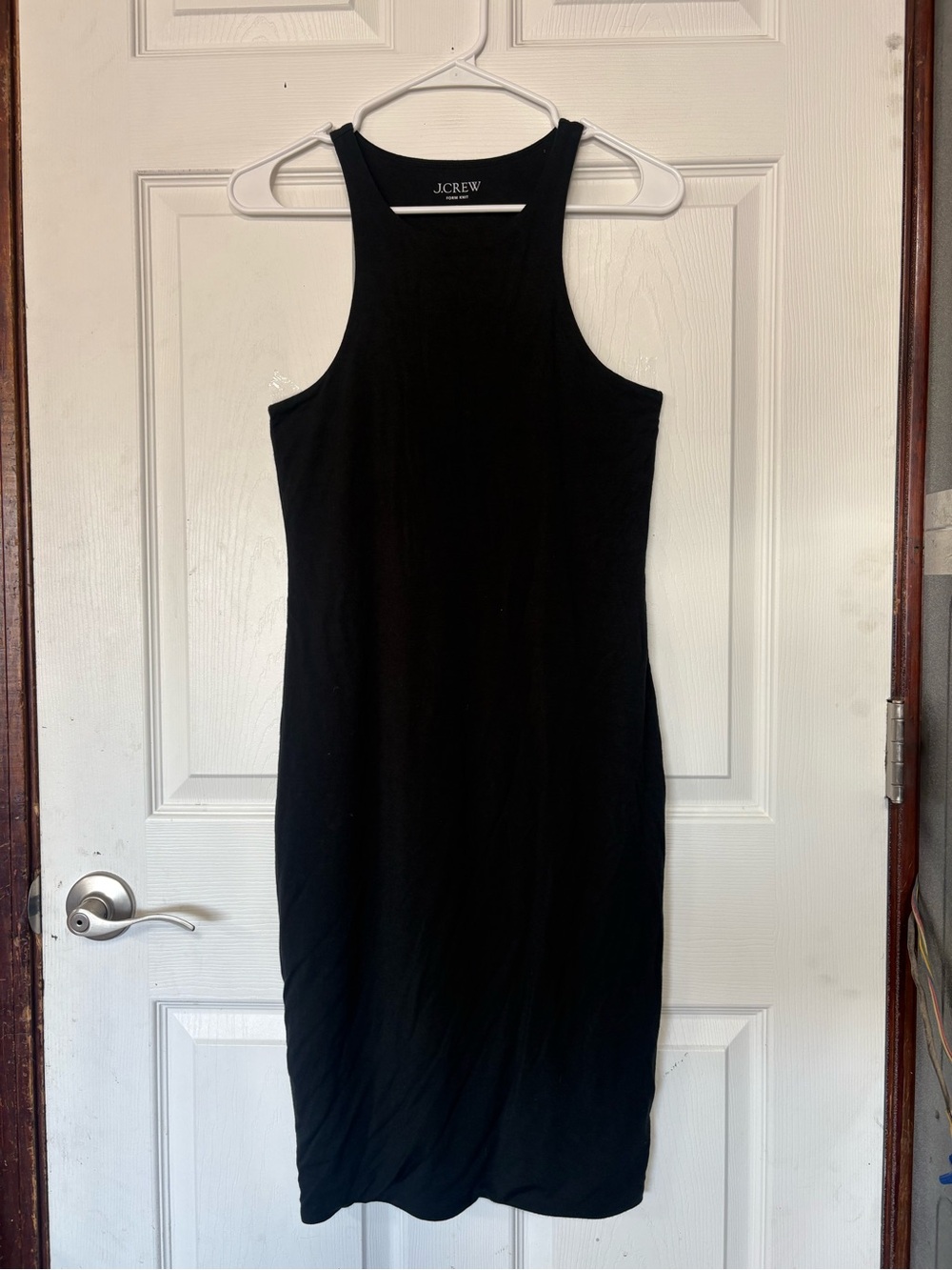 J. Crew Black Sleeveless Midi Tank Dress - Picture 2 of 4